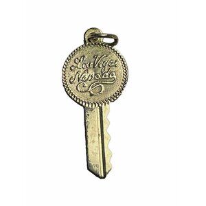 Vintage Crea 12K GF Charm Pendant Key Las Vegas Nevada